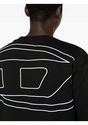 Diesel logo-embroidered T-shirt - Black