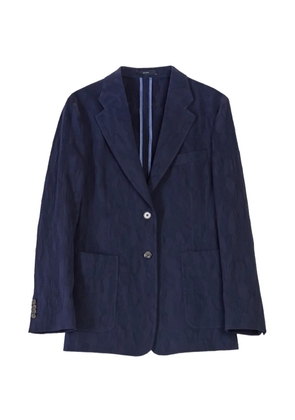 Paul Smith seersucker single-breasted suit jacket - Blue