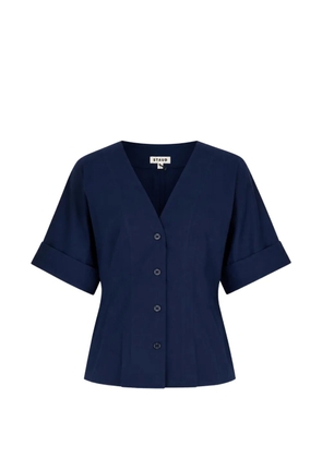 STAUD Elle button-up top - Blue