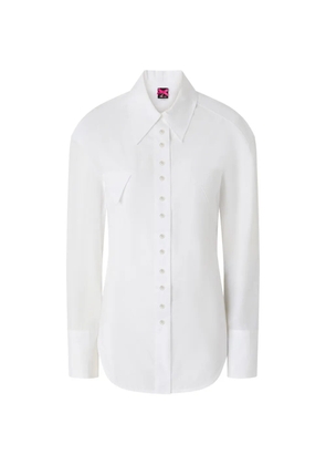 PINKO slim-fit shirt with drawstring - White
