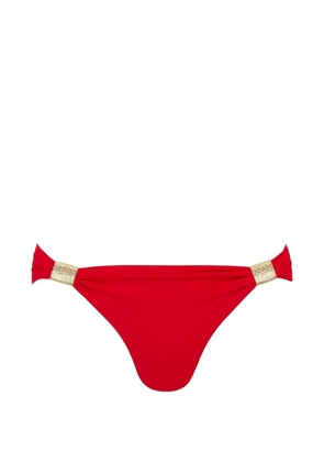 Heidi Klein gold-tone hardware bikini bottoms - Red
