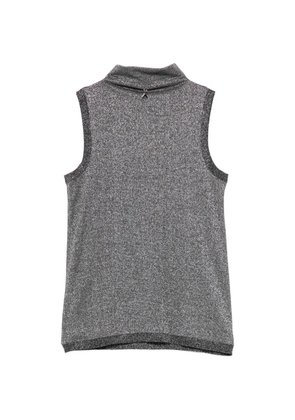 Patrizia Pepe high-neck sleeveless top - Grey