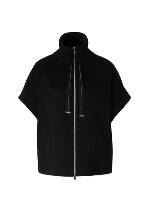 Herno short-sleeve high-neck jacket - Black