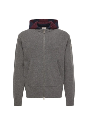 Moncler zip-up striped hoodie - Grey