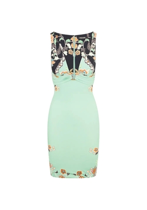 Roberto Cavalli floral-print midi dress - Green