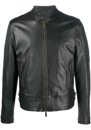 DSQUARED2 leather biker jacket - Green