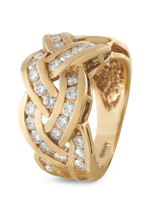 LB Exclusive diamond braided ring - Gold