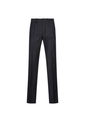 Agnona pressed-crease tailored trousers - Blue
