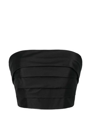 Gemy Maalouf strapless tiered top - Black