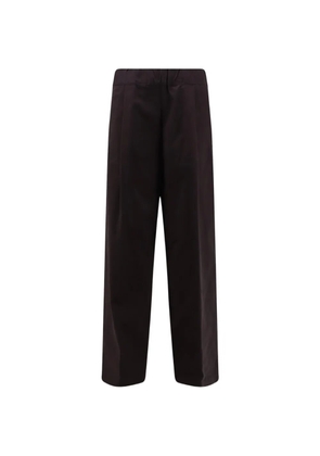 Semicouture high-waisted wide-leg trousers - Brown