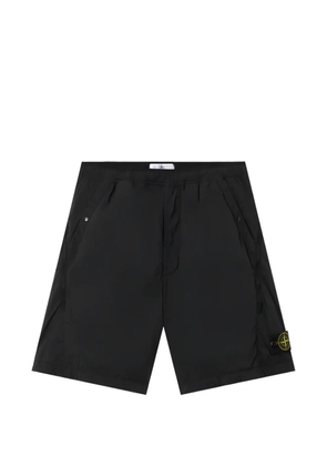 Stone Island Compass-patch drawstring shorts - Black