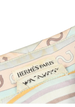 Hermès Pre-Owned 2000s pattern sleeveless blouse - White
