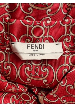 Fendi Pre-Owned 2010s monogram-print shirt dress - Red