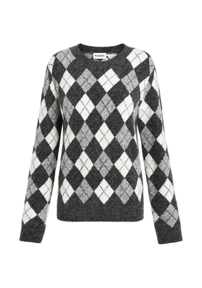 P.A.R.O.S.H. argyle-intarsia sweater - Grey