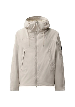 C.P. Company Lens-detail drawstring-hood jacket - Neutrals
