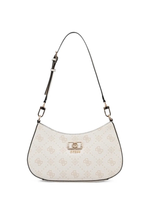 GUESS USA monogram-print logo-plaque tote bag - Neutrals