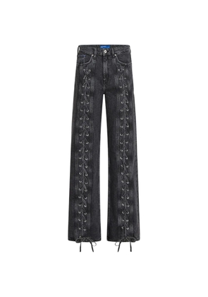 Karl Lagerfeld Jeans lace-up jeans - Grey