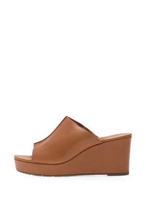 Clarks Sabina open-toe wedge sandals - Brown