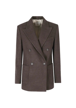 Eleventy double-breasted peak-lapels blazer - Brown