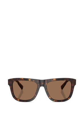 Dolce & Gabbana square tortoiseshell sunglasses - Brown