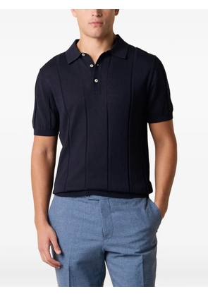 Brooks Brothers ribbed short-sleeve polo shirt - Blue