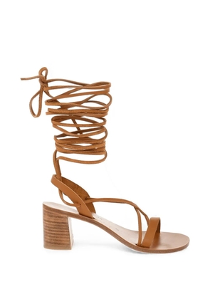 K. Jacques Saint Tropez lace-up sandals - Brown