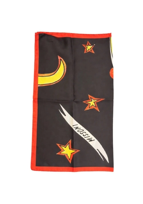 Missoni celestial-print silk scarf - Black