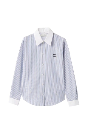 Miu Miu striped shirt - White