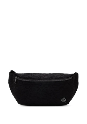 Karl Lagerfeld logo-embossed belt bag - Black