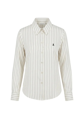Patrizia Pepe striped long-sleeve shirt - Neutrals