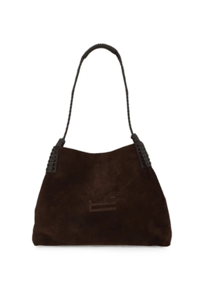 ETRO Medium Libra suede tote bag - Brown