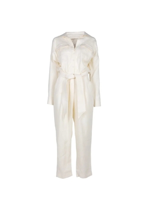 ANDRES OTALORA belted button-up jumpsuit - Neutrals