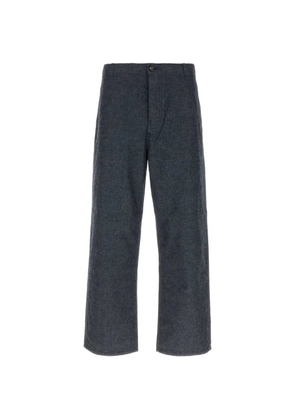 Prada logo-plaque pocket trousers - Blue