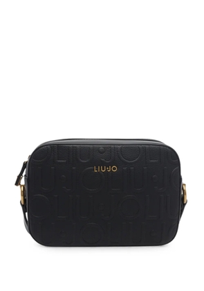 LIU JO medium logo-embossed crossbody bag - Black
