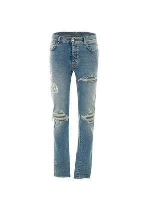 AMIRI Hollywood MX1 distressed denim jeans - Blue