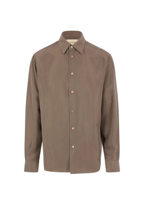 Valentino Garavani silk long-sleeve shirt - Brown