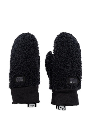 UGG logo-detail mittens - Black