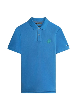 Tommy Hilfiger logo-signature cotton polo shirt - Blue