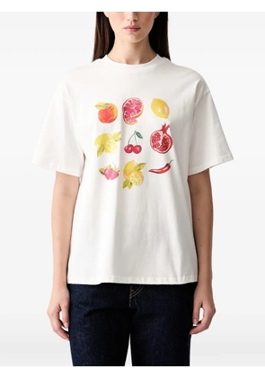 NEVER FULLY DRESSED fruit-print T-shirt - White