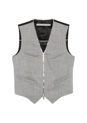 Alexander Wang continuous loop zipper tailored vest - Blue