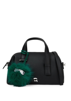 Karl Lagerfeld small Ikon pebble satchel bag - Black