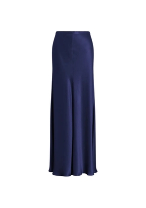 Alberta Ferretti satin-finish maxi skirt - Blue