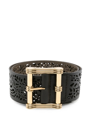 ETRO laser-cut reversible belt - Black