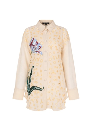 Biyan embroidered shirt - Neutrals