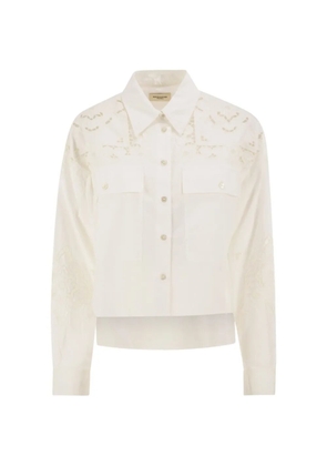 Weekend Max Mara broderie anglaise-embroidered shirt - White