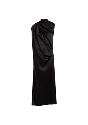 Heirlome Kate draped asymmetric midi dress - Black