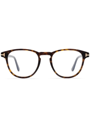 TOM FORD Eyewear round-frame glasses - Brown