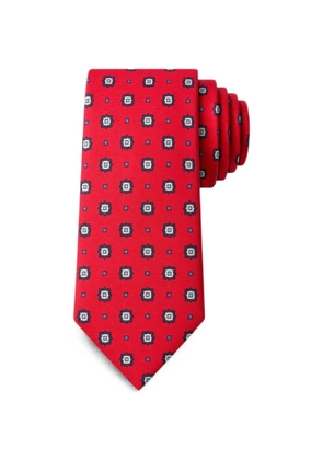 Bona Furtuna geometric-print tie - Red