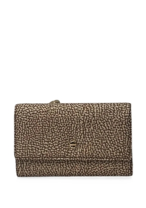 Borbonese medium Classica flap wallet - Brown