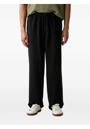 American Vintage Lycaz elasticated-waist straight-leg trousers - Black